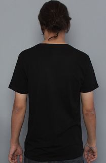 All Day The VNeck Tee in Jet Black Concrete