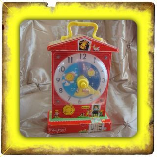 Fisher Price Musical Music Box Teaching Clock Toy Tick Tock Song