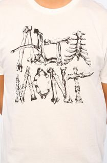 Altamont The Bones To Pick Tee in White Black