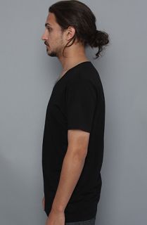 All Day The VNeck Tee in Jet Black Concrete
