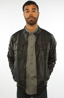 RVCA The Crasher Jacket in Black Concrete