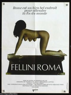Fellini Roma 1972 French Wolf Goddess Movie Poster