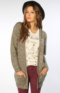 LA Boutique The Boyfriend Cardigan in Gray