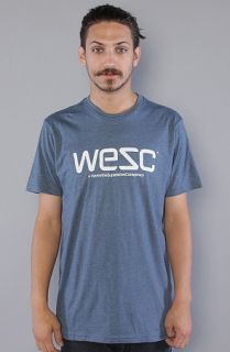 WeSC The WeSC Tee in Indigo Melange Concrete