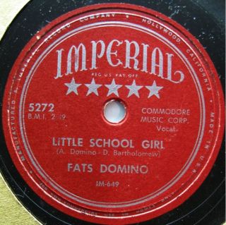 Fats Domino Imperial 5272 Little School Girl 1954 Nice