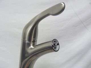  04076860 Allegro E Single Hole Kitchen Faucet Steel Optik as Is
