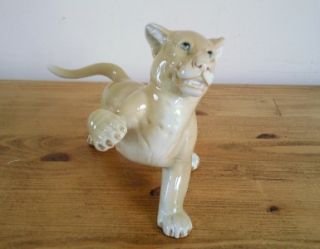 Wade Faust Lang Lion Cub Paw Up 1939 Excellent Condition