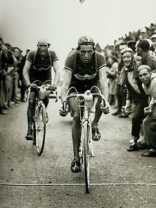Fausto Coppi Gino Bartali 1949 Tour de France Retro Poster