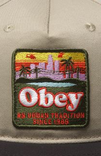 Obey The Urban Tradition Snapback Cap in Khaki