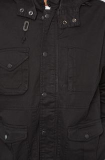 HUF The Waxed Highland Jacket in Black