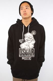 NEFF The Grouch Hoody in Black Concrete