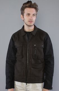 COMUNE The Gabe Jacket in Dark Olive Concrete