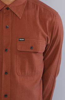 Brixton The Donez Buttondown Shirt in Rust