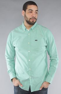 RVCA The Thatll Do Buttondown Shirt in Bean Green