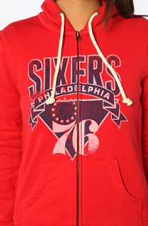 Mitchell & Ness hoody vintage zip up red – karmaloop