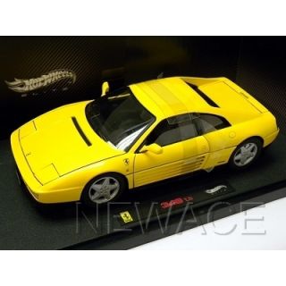Ferrari 348 TB Yellow Elite Hotwheels 1 18 V7437