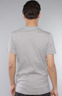 Star The Grandad VNeck Tee in Grey Heather