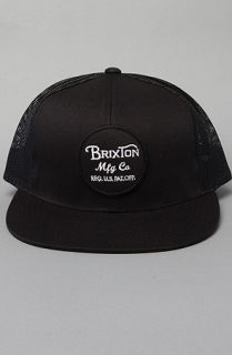 Brixton The Wheeler Hat in Black Concrete