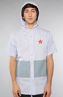 Play Cloths The Enigma Hooded SS Buttondown Shirt in Blue  Karmaloop