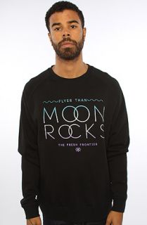 Sky Culture Moon Rocks Black Crew Neck