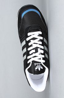 adidas The Marathon 88 Sneaker in Running Black Grey Powder Blue