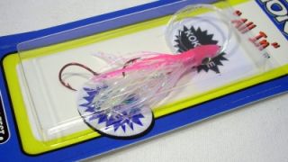  Fly Body Silver Horde Kokanee UV Pink Spatter Back Squid Fishing Lure