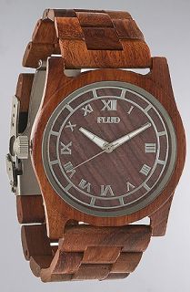 Flud Watches The Moment Watch With Interchangeable Bands in Redwood