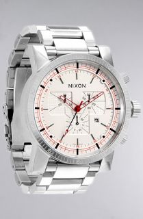 Nixon The Magnacon Sterling Silver Watch in White SR