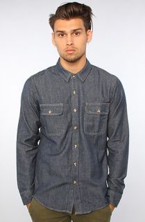 Obey Buttondown Village Collared Indigo  Karmaloop