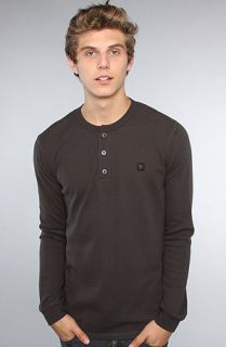 DC The Yield Henley in Pirate Black Concrete