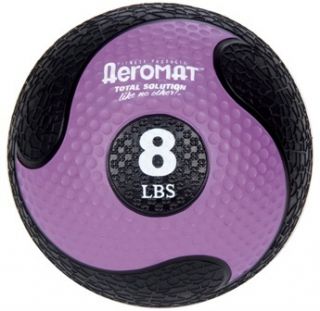 Medicine Balls New Aeromats 8 lbs Black Purple Fitness