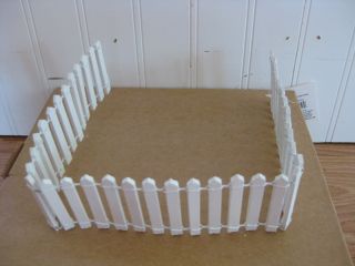 Fairy Garden Miniature White Picket Fencing 18 Long Wooden 5