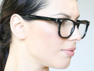 Retro 50s Wayfarer Frame Clear Lenses Black Eyeglasses Glasses