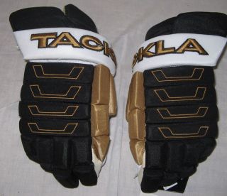 New Tackla 951 Advantage Size 14 Blk Gold Ice Hockey Gloves