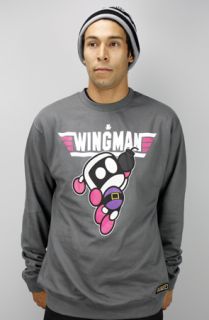 Entree Entree LS Bomber Wingman Charcoal Crew