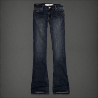 Abercrombie Fitch Womens Jeans A F Flare Stretch Denim Dark Wash Sz 6