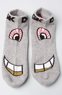 DGK The Eyes 3Pack Socks in Black Athletic Heather and White