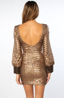 Dress The Population The Blake Dress in Copper