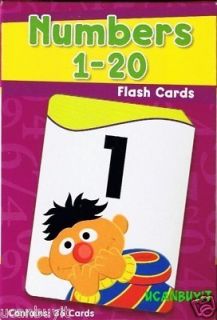  Horizons Sesame Street Friends Numbers 1 20 Flash Cards Ages 3
