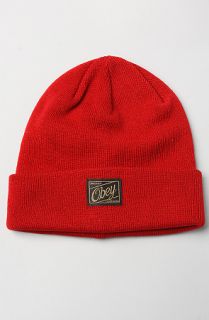 Obey The Jobber Beanie in Red Concrete