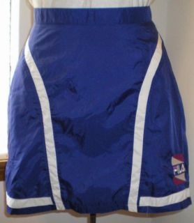 Fila Tennis Skirt M Royal Blue Nylon Misses Medium Ball