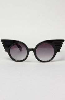 Jeremy Scott for Linda Farrow Sunglasses The Wings Sunglasses in Black