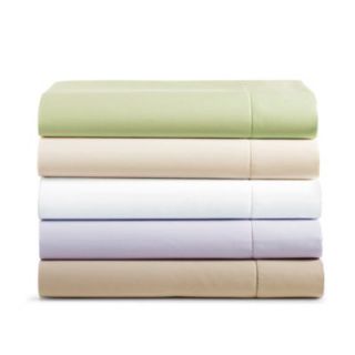 Sky Solid Basic 500TC Queen Flat Fitted Sheets Jade