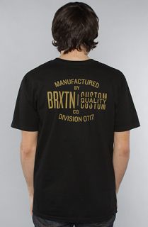 Brixton The Index Tee in Black Concrete