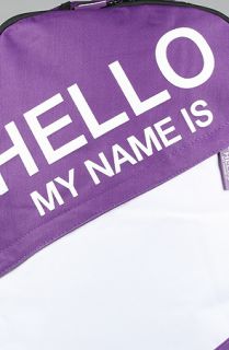 Sprayground The Hello My Name Is Backpack in Purple