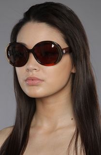 House of Harlow 1960 The Nicole Sunglasses in Light Brown and Gold