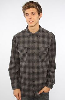 Pendleton The Board Buttondown Shirt in Black Shadow