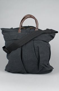 Rothco The Vintage Canvas Helmet Bag With Leather Handle in Black