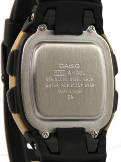 New Casio W96H 9AV Mens Digital Sports Alarm Chronograph 50M Watch