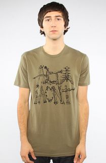 Altamont The Bones To Pick Tee in Olive Black